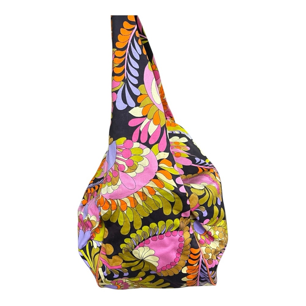 Kate Spade Purse Tote Floral Hawaiian Y2K Bright Canvas Zip Medium Funky Art - Picture 5 of 16